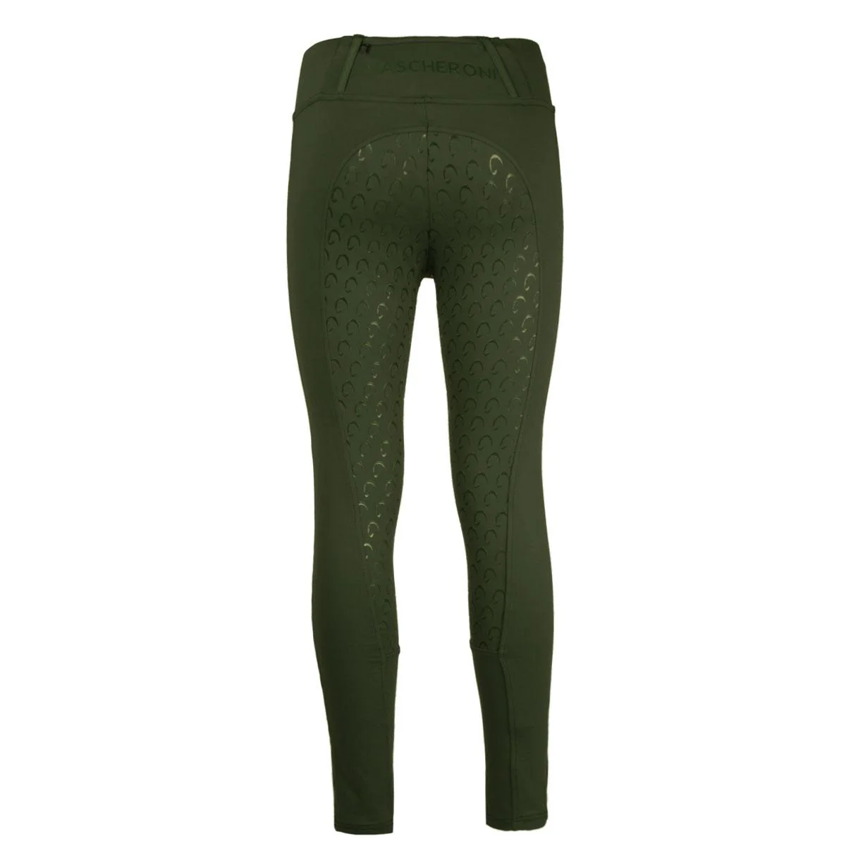 Leggings Donna Full Grip Con Tasche Mascheroni Verde - immagine 3