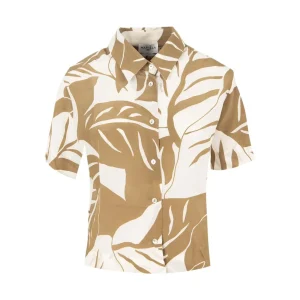 Camicetta Autocar Donna Oliva Foglie