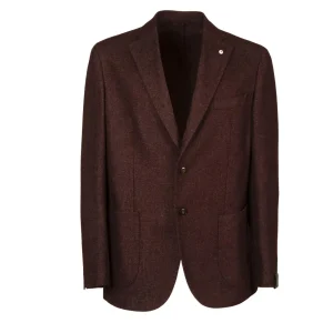 Giacca U.Decostr.2B T. Appl. Regular C/Lana Falso Unito Brando