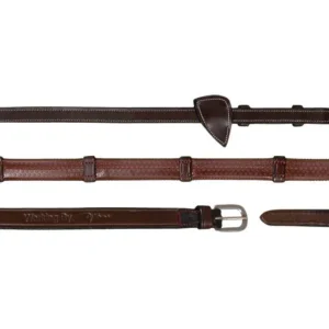 DY'ON REDINI 1/2 IN GOMMA C/7 PASSANTI IN PELLE DYON Marrone REDINI