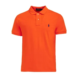 Polo In Cotone Piquet Slim Uomo Orange