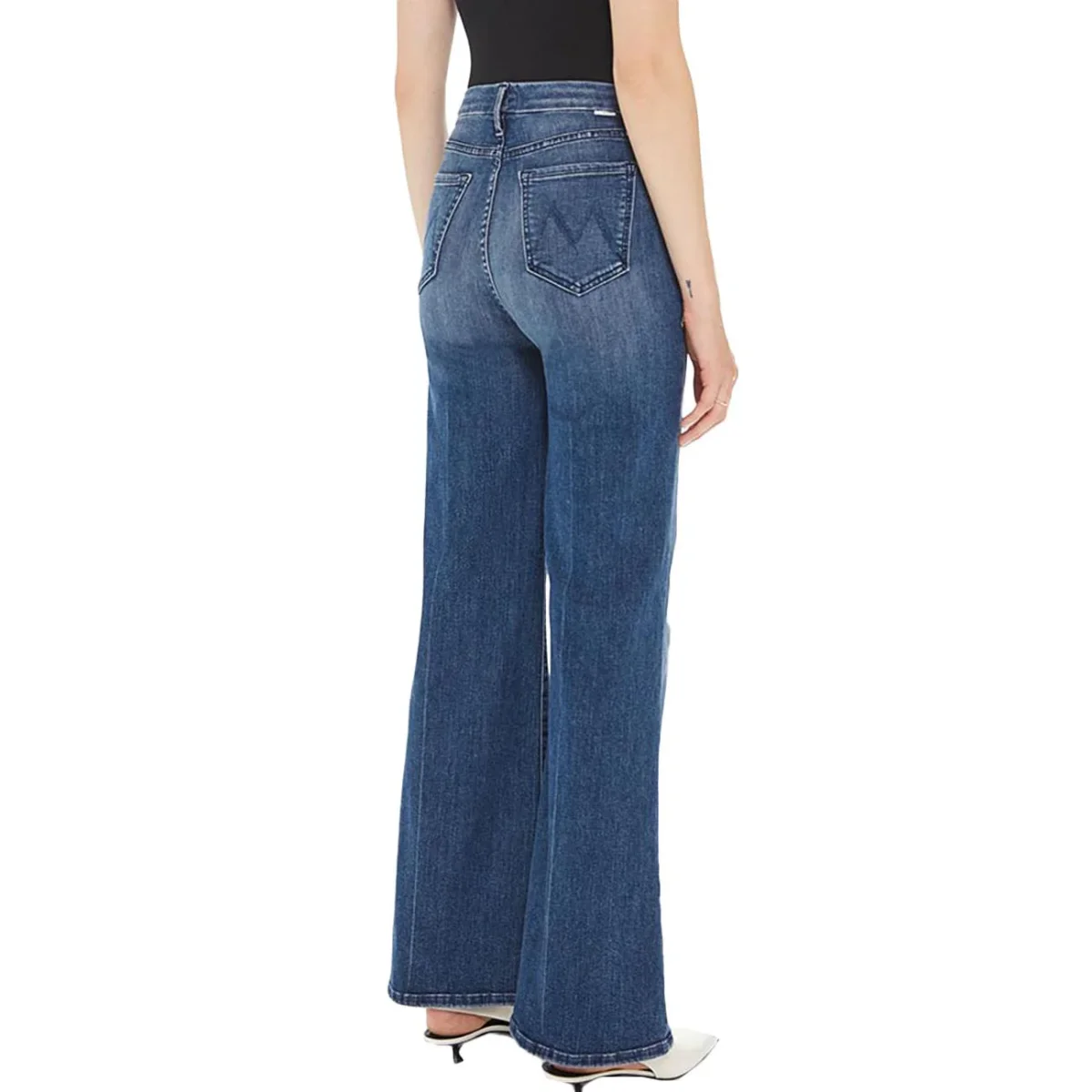Jeans High Waisted Roller Donna Blu - immagine 4