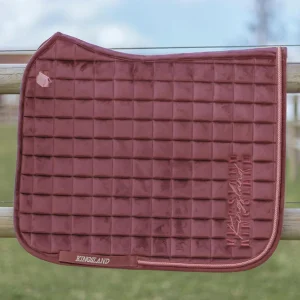KINGSLAND SOTTOSELLA DA DRESSAGE MOD.KLORIANA CON CORDINI E LOGO KL Rosso sottosella