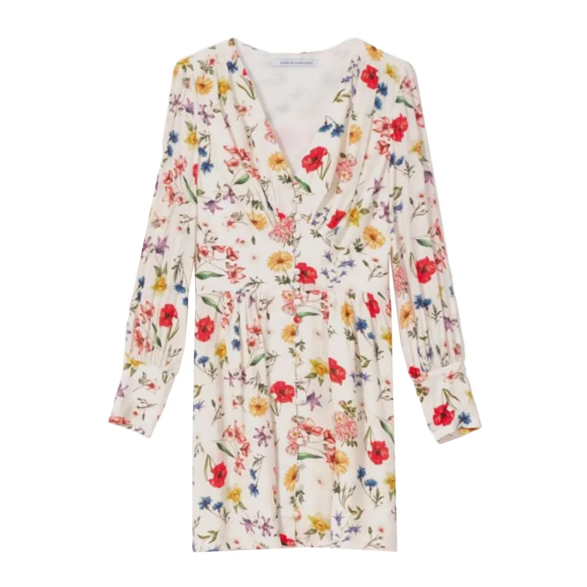 Abito Caroline Donna Fiore Panna