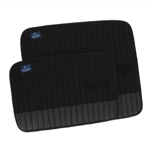 Set 2 Sottofasce Con Glitter 45x50cm Equitheme Nero