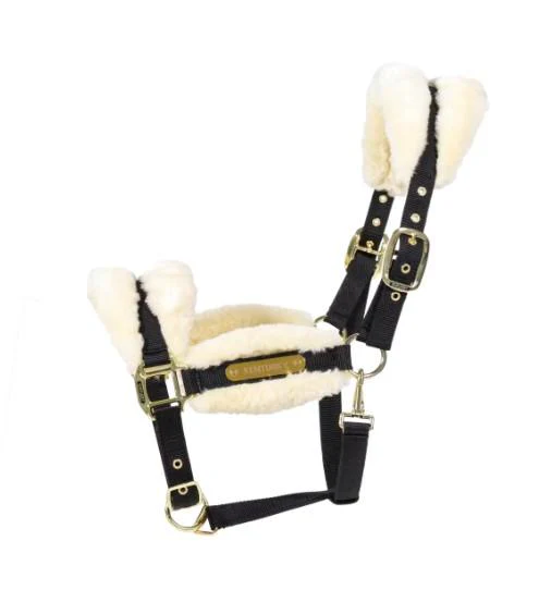 KENTUCKY NYLON SHEEPSKIN HALTER SOFT KENTUCKY Bianco capezza per stalla e paddock - immagine 4