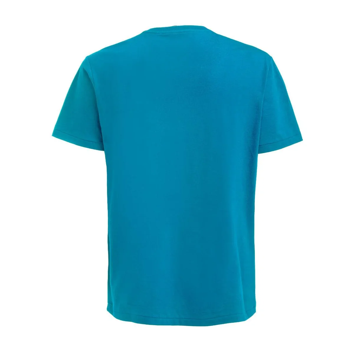 T-Shirt Girocollo In Cotone Con Logo Uomo Blue - immagine 3