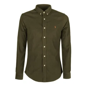 Camicia A Coste Uomo Defender Green