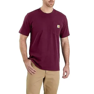 Carhartt Relaxed Fit Heavyweight Pocket T-Shirt Port Royale t-shirt in jersey pesante