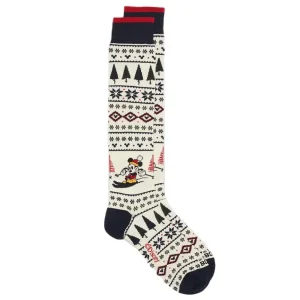Calze Mickey Christmas Unisex Panna