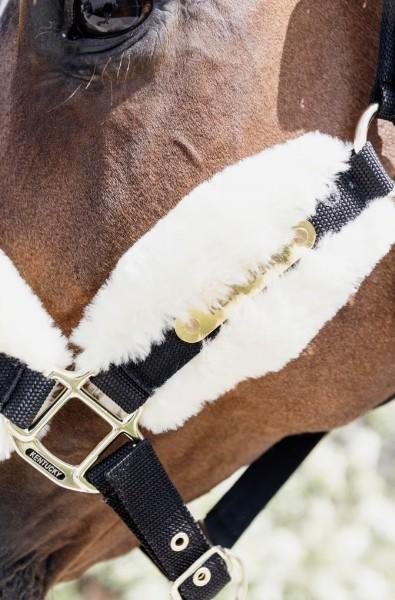 KENTUCKY NYLON SHEEPSKIN HALTER SOFT KENTUCKY Bianco capezza per stalla e paddock - immagine 3