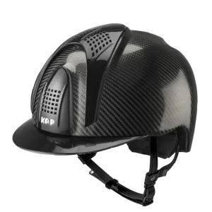 Cap Kep Italia E-Light In Carbonio Con Visiera Standard E 3 Tre Tasselli Nero