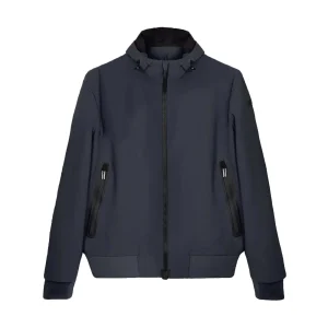 Jacket Summer Hood Uomo Blue Black
