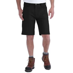 Carhartt Rugged Professional Relaxed Fit Short 10" Black bermuda professionale in canvas elasticizzato