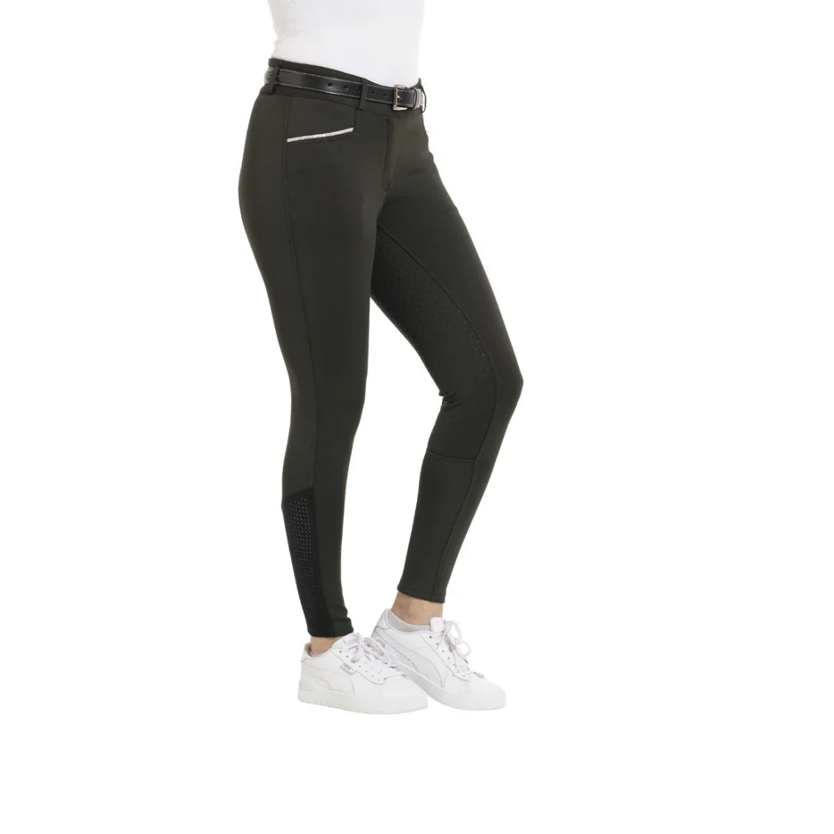 Pantaloni Da Donna Claudine Equitheme Verde - immagine 4