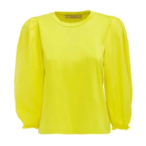 T-Shirt Jersey Maniche 3/4 Popeline Donna Cedro