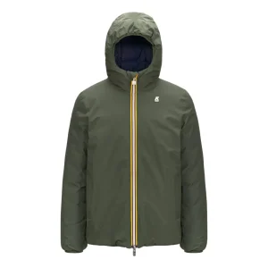 Giubbotto Corto Jack Eco Stretch Thermo Reversibile Uomo Verde Blu Navy