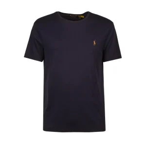 T-Shirt In Cotone Custom Slim Fit Uomo Refined Navy