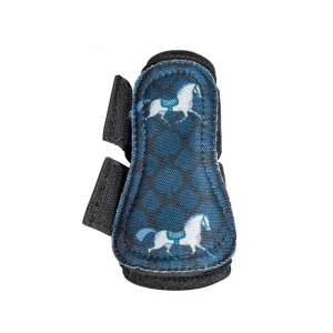 KENTUCKY TURNOUT BOOTS WITH HORSE DESIGN KENTUCKY Nero protezioni arti cavallo