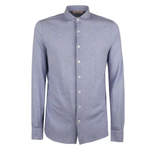 Camicia Piquet Uomo Azzurro