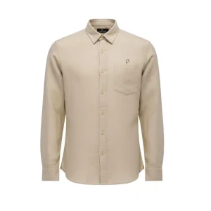 Camicia Da Uomo In Lino Mascheroni Sabbia