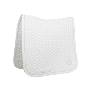 KENTUCKY SADDLE PAD PLAITED 3D LOGO DRESSAGE KENTUCKY Bianco sottosella tecnico