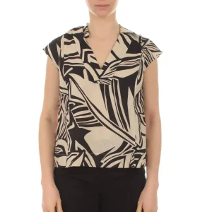 Camicia Bali Donna Foglia Nero