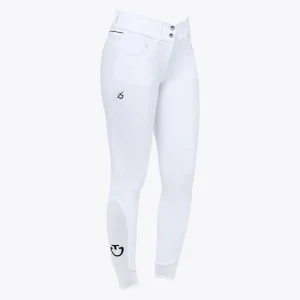 Cavalleria Toscana Pantaloni Da Equitazione 30CT-PAD186JE0100001 Bianco