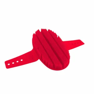 EQUINE HORSE Pin curry comb Rosso attrezzatura da scuderia (4604)