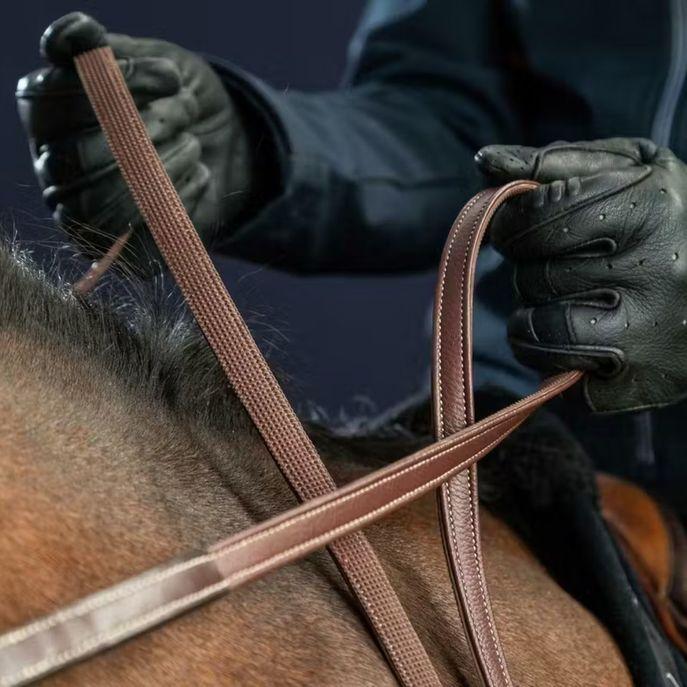 DY'ON 1/2 HUNTER REINS D COLLECTION Marrone REDINI - immagine 3