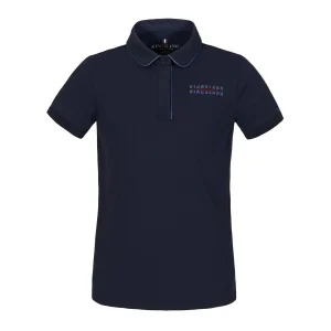 KINGSLAND POLO JUNIOR MANICA CORTA MOD.KLOMARI Blu polo da equitazione