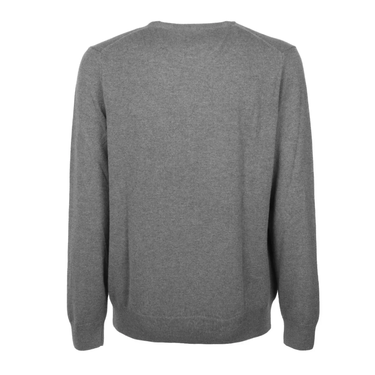 Pullover Lambswool Uomo Fawn Grey Heather - immagine 4