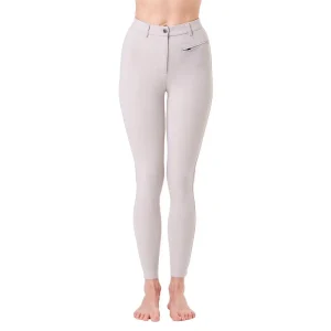 Pantalone Da Equitazione Da Donna Half Grip Parigi Mascheroni Beige