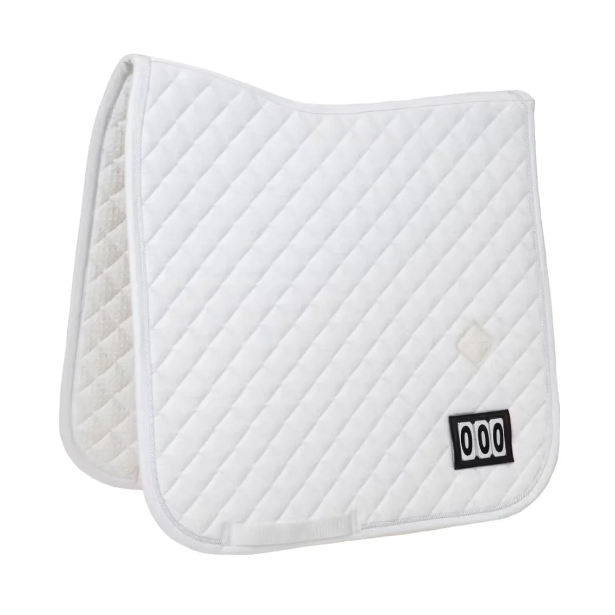 KENTUCKY SADDLE PAD DIAMOND COMPETITON WITH 2 NUMBERS DRESSAGE KENTUCKY Bianco sottosella tecnico