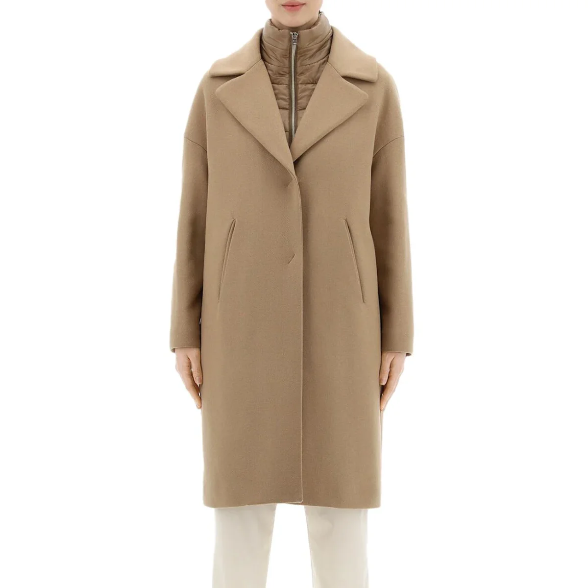 Cappotto Ecowool Donna Sabbia - immagine 6