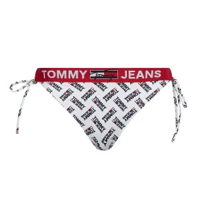 Costume Slip Logato Con Lacci Donna Bianco