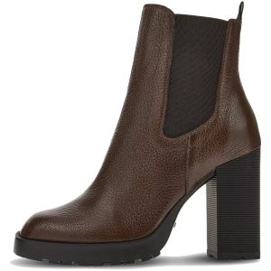Chelsea Boots H623 Donna Marrone