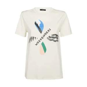 T-Shirt Polka Donna Avorio