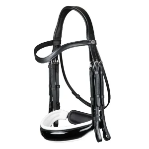 DY'ON BRIGLIA DA DRESSAGE IN CUOIO CON DOPPIE REDINI Nero BRIGLIE