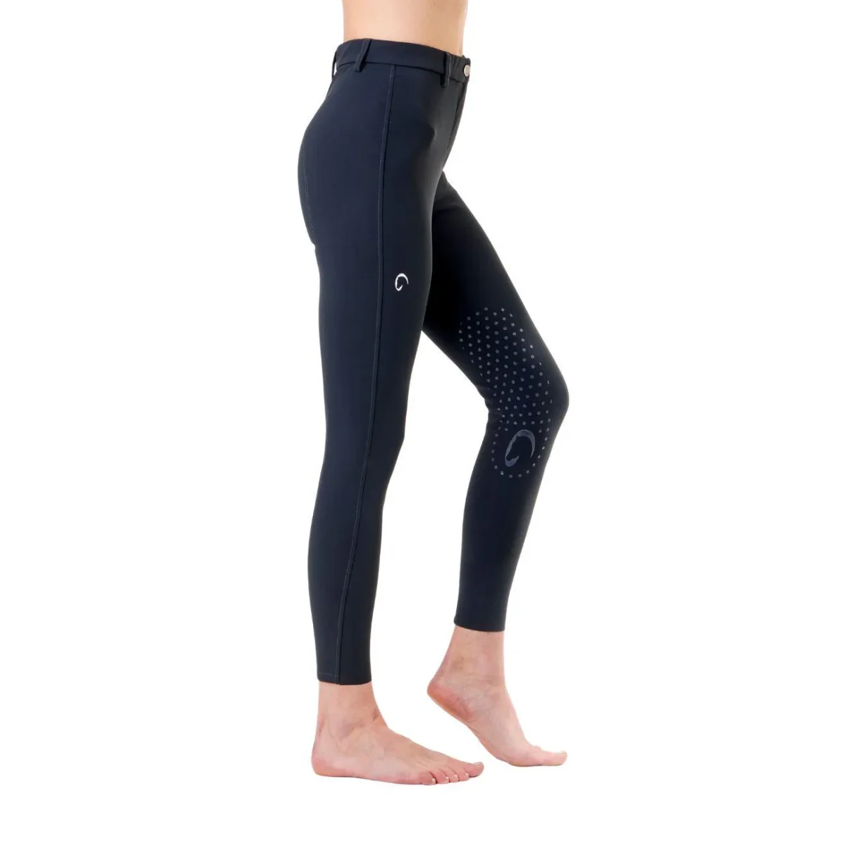 Pantalone Da Equitazione Da Donna Half Grip Parigi Mascheroni Blu - immagine 5