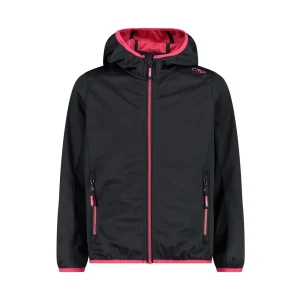 Giubbotto Softshell Bimbo Antracite Fragola