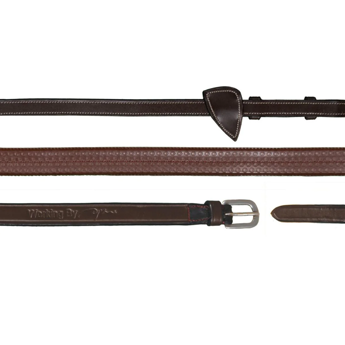 DY'ON REDINI IN GOMMA 5/8" WORKING COLLECTION Marrone REDINI