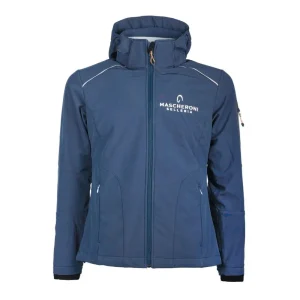 Softshell Da Donna Full Zip Mascheroni Selleria Blu