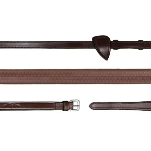 DY'ON REDINI IN CUOIO 5/8 GOMMA NEW ENGLISH COLLECTION Marrone REDINI