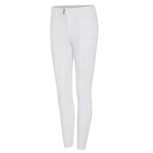 SAMSHIELD 30Ss-Charlottewhite Bianco pantaloni da equitazione