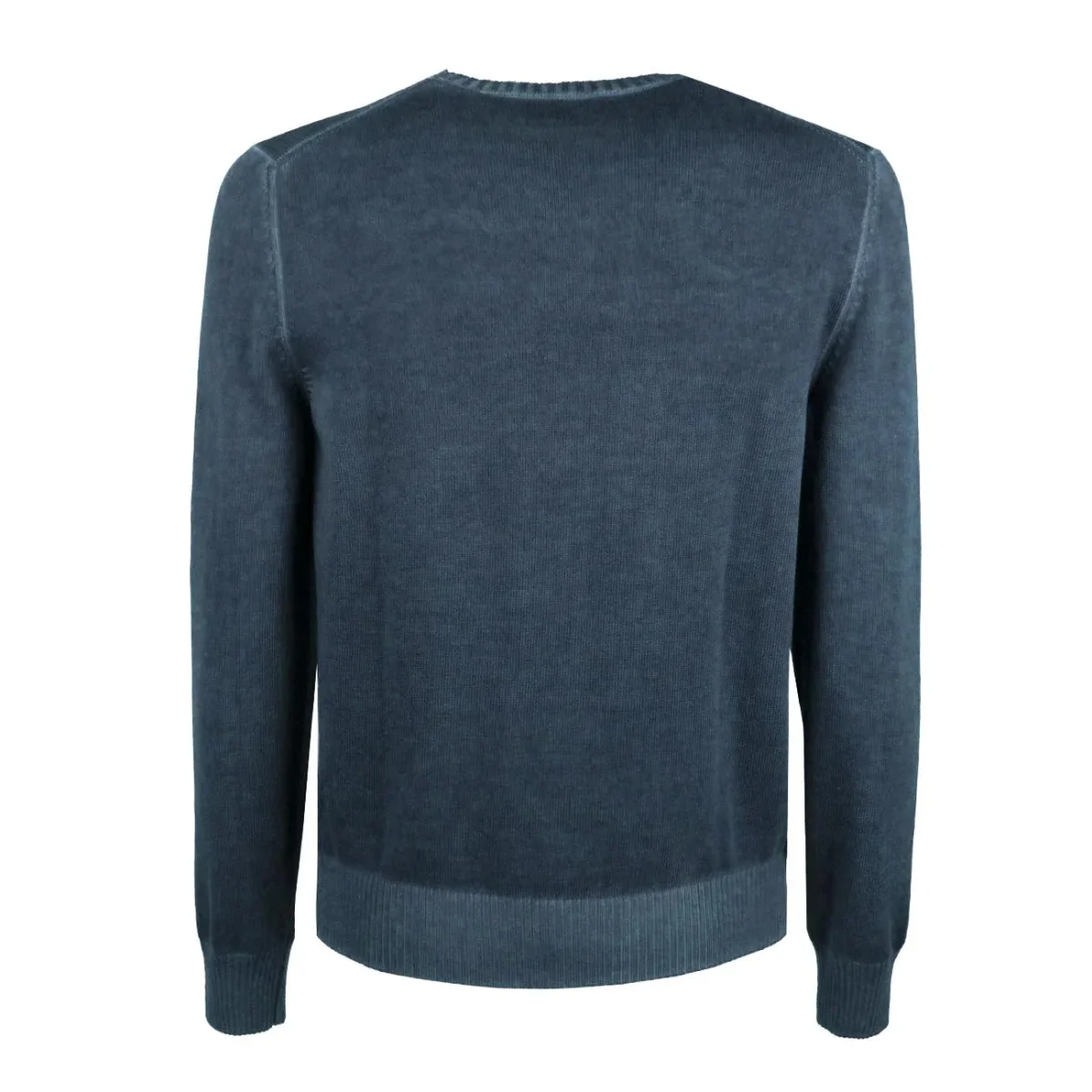Pullover Tinto In Capo Uomo Blu Avio - immagine 3