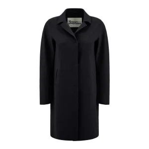 Cappotto Slim Scuba Tecnico Donna Nero