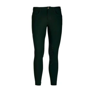 Pantalone Da Equitazione Da Uomo Half Grip Roma Mascheroni Verde