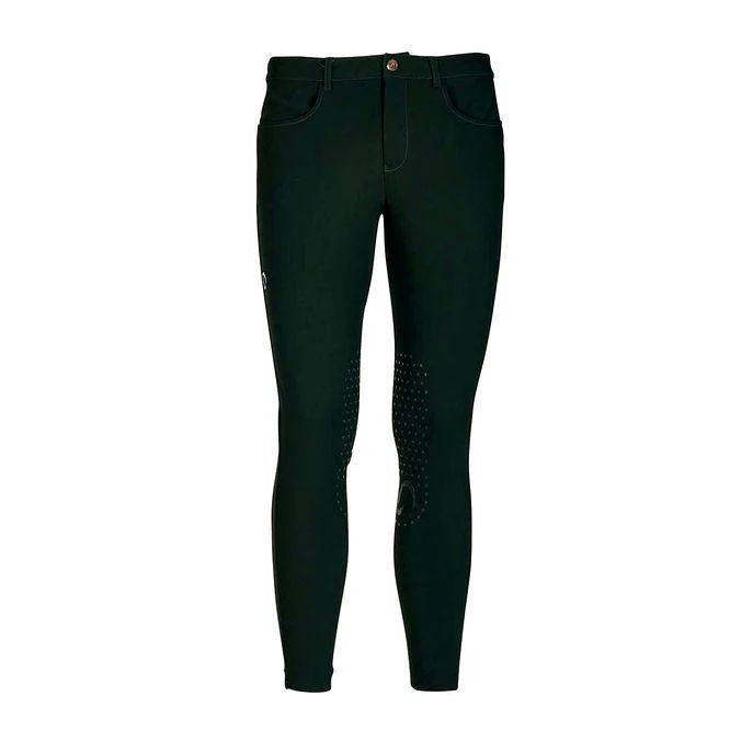 Pantalone Da Equitazione Da Uomo Half Grip Roma Mascheroni Verde