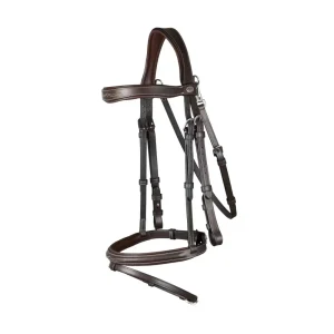 DY'ON FLASH NOSEBAND BRIDLE D COLLECTION Marrone BRIGLIE